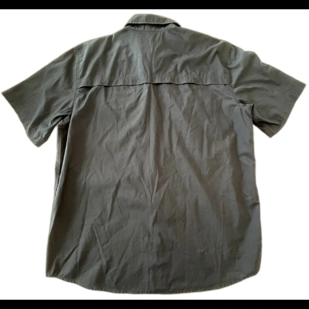 Carhartt United Aircraft Maintenance Work Navy Blue Shirt Relaxed Fit Size Large - Picture 3 of 9